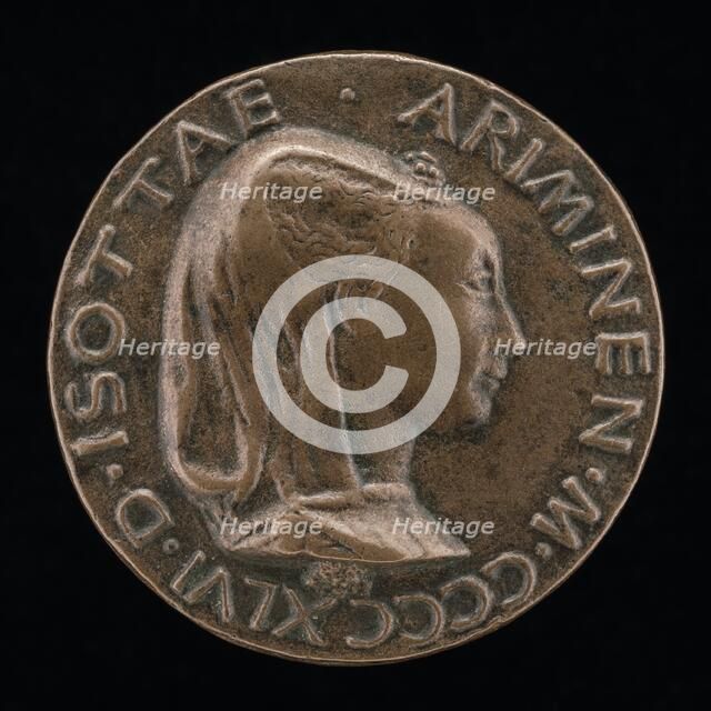 Isotta degli Atti, 1432/1433-1474, Mistress 1446, then Wife after 1453, of Sigismondo Malatesta [obv Creator: Matteo di Andrea de Pasti.