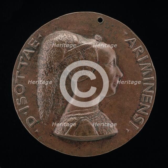 Isotta degli Atti, 1432/1433-1474, Mistress 1446, then Wife after 1453, of Sigismondo Malatesta [obv Creator: Matteo di Andrea de Pasti.