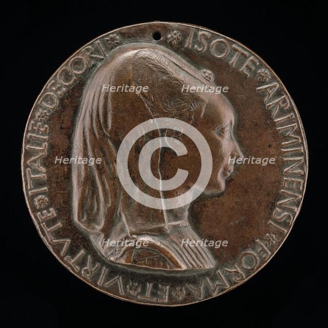 Isotta degli Atti, 1432/1433-1474, Mistress 1446, then Wife after 1453, of Sigismondo Malatesta [obv Creator: Matteo di Andrea de Pasti.