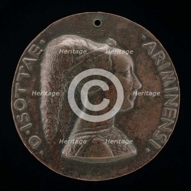 Isotta degli Atti, 1432/1433-1474, Mistress 1446, then Wife after 1453, of Sigismondo Malatesta [obv Creator: Matteo di Andrea de Pasti.