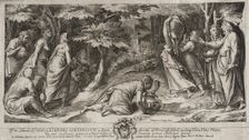 Israelites Departing Egypt, 1576. Creators: Cherubino Alberti, Polidoro da Caravaggio