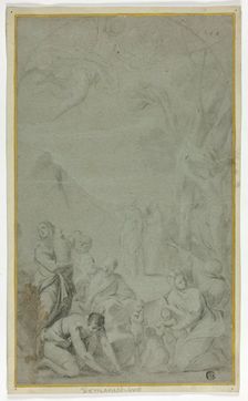 Israelites Gathering Manna, n.d. Creator: Unknown