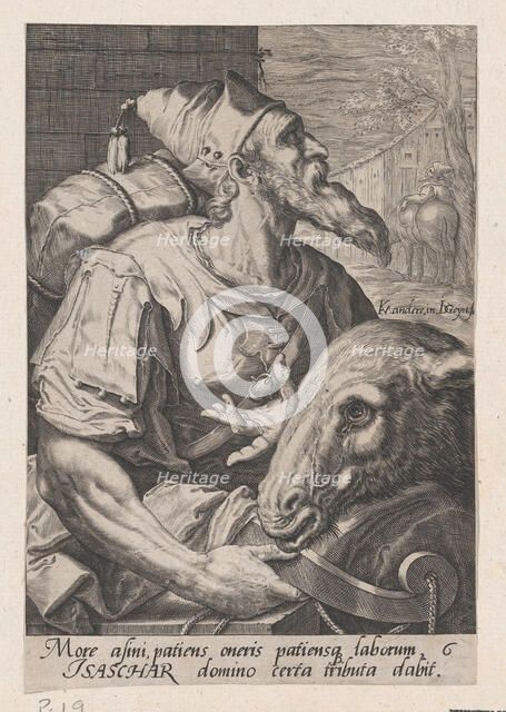Issachar, from The Twelve Sons of Jacob. Creator: Jacques de Gheyn II.