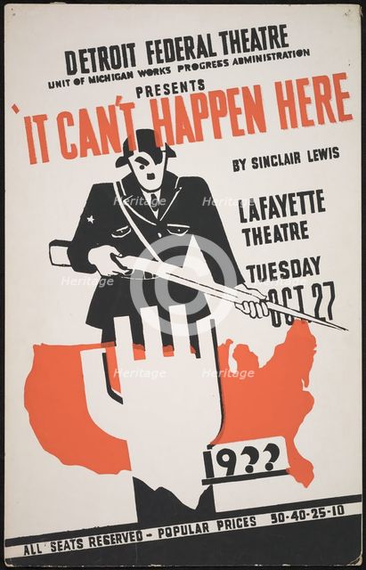 It Can't Happen Here, Detroit, 1936. Creator: Unknown.