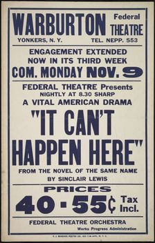 It Can't Happen Here, Yonkers, NY, [193-]. Creator: Unknown