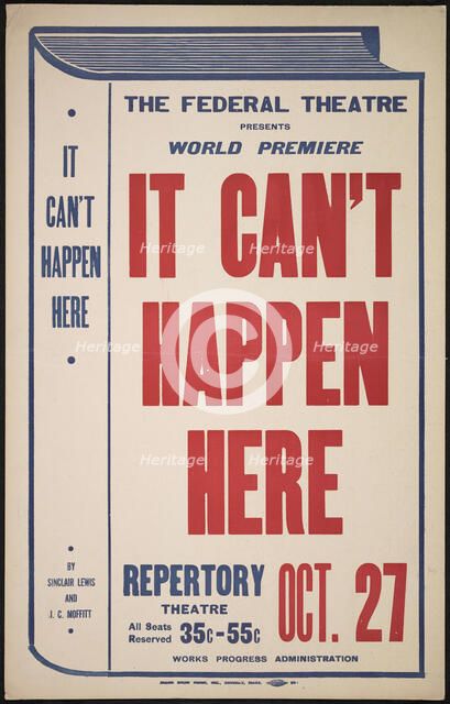 It Can't Happen Here, [193-]. Creator: Unknown.