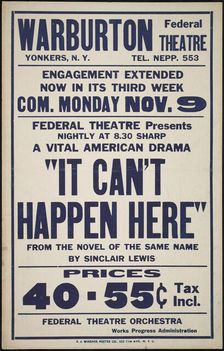 It Can't Happen Here, Yonkers, NY, [193-]. Creator: Unknown