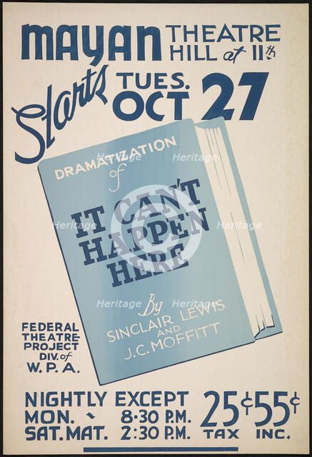 It Can't Happen Here, Los Angeles, 1936. Creator: Unknown.