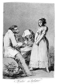 It is better to be lazy 1799. Artist: Francisco Goya