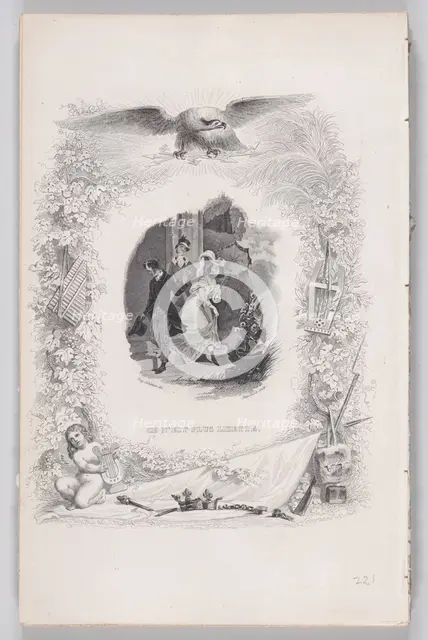 It is No Longer Lisette, from The Songs of Béranger, 1829. Creators: Melchior Péronard, Auguste Blanchard I.