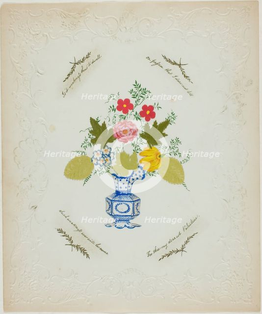 It is Weakness thus to Dwell (Valentine), c. 1850. Creator: George Kershaw.