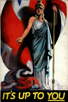 It's Up To YOU World War II poster, c1939-c1945. Creator: Tom Purvis