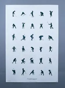 "It's a game called golf", poster, 20th century. Creator: Unknown