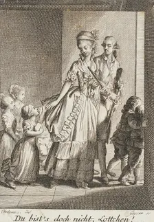 It's Not You, Lottchen, 1787. Creator: Daniel Nikolaus Chodowiecki