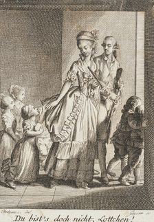 It's Not You, Lottchen, 1787. Creator: Daniel Nikolaus Chodowiecki