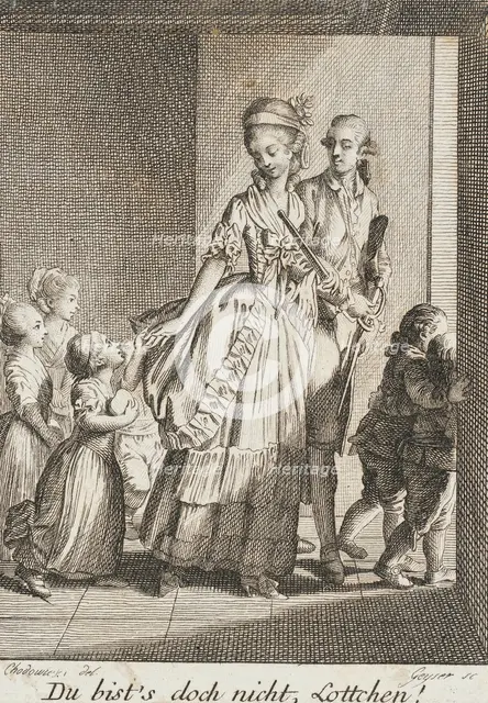 It's Not You, Lottchen, 1787. Creator: Daniel Nikolaus Chodowiecki.