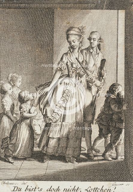 It's Not You, Lottchen, 1787. Creator: Daniel Nikolaus Chodowiecki.