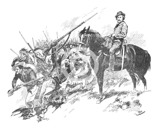 It Was At That Moment That Garibaldi Appeared, 1902. Artist: GB.