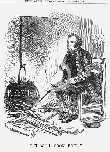 "It Will Soon Boil!", 1858.  Creator: Unknown.