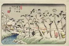 Itahana. From the series The Sixty-nine Stations of the Kisokaido Road , ca 1836