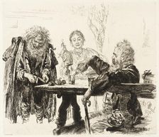 Italian Tavern Scene, 1889. Creator: Adolph Menzel