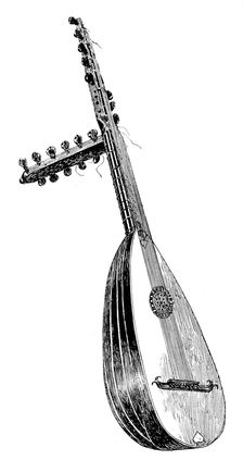 Italian theorbo, 16th century, (1901)