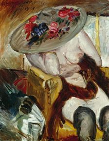 Italian woman in yellow chair, 1912