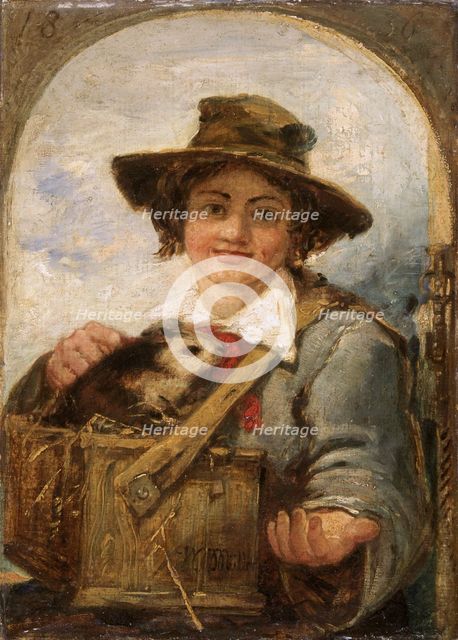 'Italian boy with a guinea pig', 1836. Creator: William James Muller.