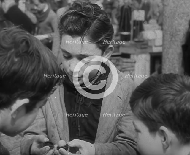 Italian Boys Talking, 1944. Creator: British Pathe Ltd.