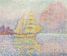Italian brig at Agay, 1901. Artist: Signac, Paul (1863-1935)