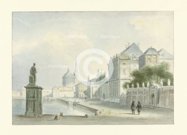 Italian cityscape, 1800-1880. Creator: Bartholomeus Johannes van Hove.