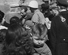 Italian Civilians Milling Around Naples, 1943-1944. Creator: British Pathe Ltd