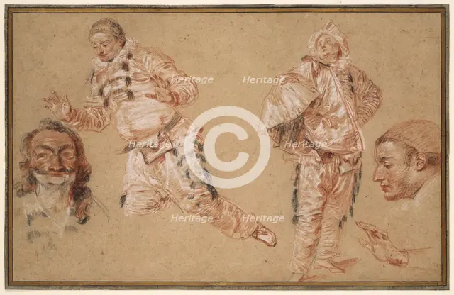 Italian Comedians, 1719/20. Creator: Jean-Antoine Watteau.