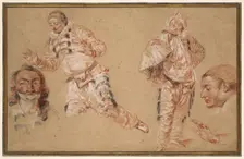 Italian Comedians, 1719/20. Creator: Jean-Antoine Watteau
