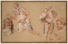 Italian Comedians, 1719/20. Creator: Jean-Antoine Watteau