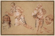 Italian Comedians, 1719/20. Creator: Jean-Antoine Watteau