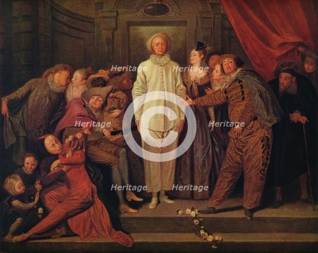 'Italian Comedians', c1720. Artist: Jean-Antoine Watteau.