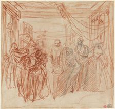 Italian Comedians Taking Their Bows, c. 1718. Creator: Jean-Antoine Watteau