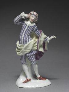 Italian Comedy Figure: Mezetin, c. 1753. Creator: Fürstenberg Porcelain Factory (German); Simon Feilner (German, 1798)