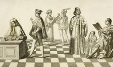 Italian costume of the 15th century, (19th century). Creator: Unknown