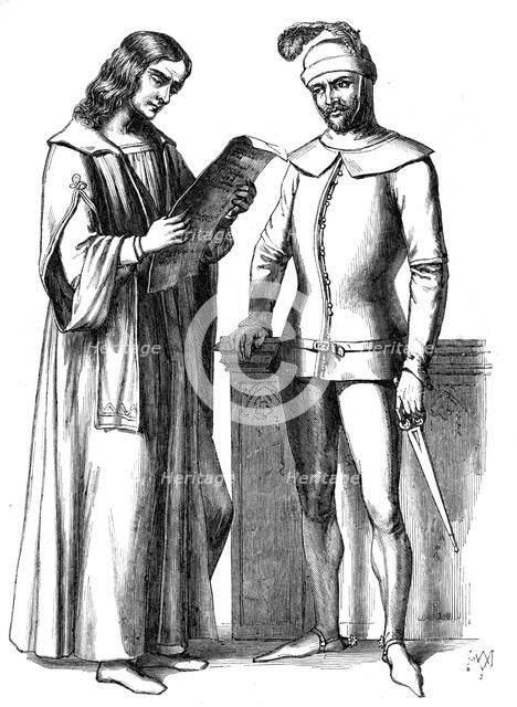 Italian costumes of the 15th century (1849). Artist: Unknown