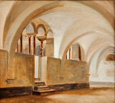 Italian Courtyard, n.d., c1830-1880. Creator: Jorgen Pedersen Roed