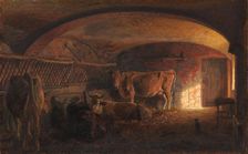 Italian Cowshed, 1909. Creator: Niels Skovgaard