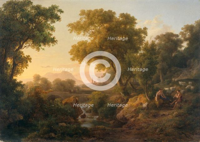 'Italian classical landscape', 1811-1860. Creator: Karoly Marko the Elder.