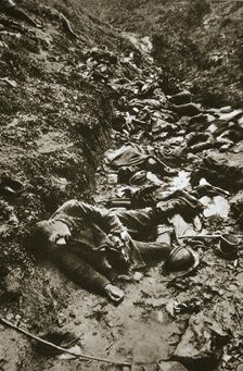 Italian dead at Cividale, World War I, c1917-c1918