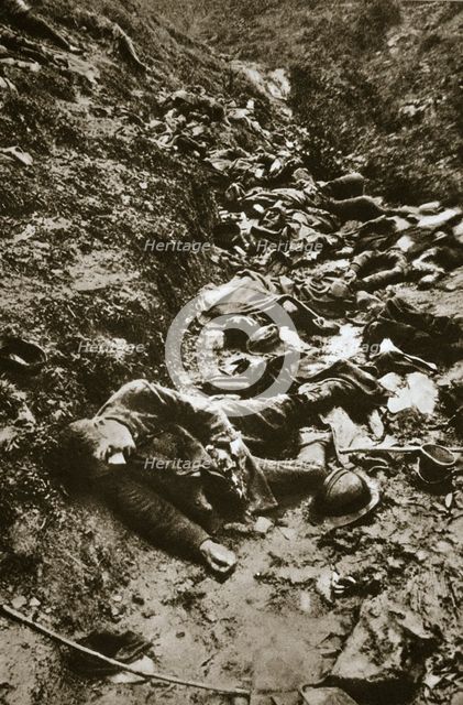 Italian dead at Cividale, World War I, c1917-c1918. Creator: Unknown.