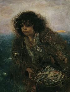 Italian fisherman child, 1873/1875. Creator: Anton Romako