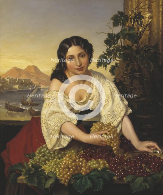 Italian Fruit Seller, 1865. Creator: Carl Gustaf Plagemann.