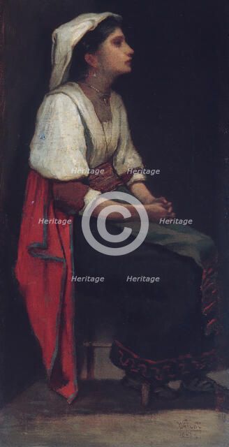 Italian Girl, 1867. Creator: William Morris Hunt.