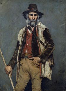 Italian goatherd, 1884. Creator: Eleanor Sperrey